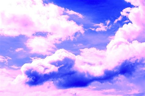 Blue Sky And Pinkish Clouds Photos In  Format Free And Easy