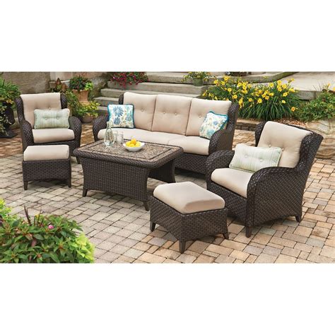 Outdoor Patio Furniture Deep Seating Set With Premium