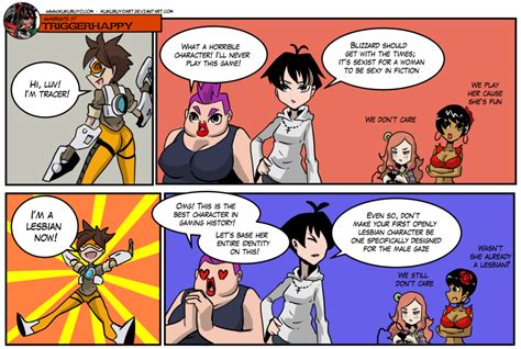 Gamergate Triggerhappytracer Is Lesbian Who Cares Overwatch Know