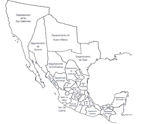Sintético Foto Mapa De La República Mexicana Sin Nombres Con
