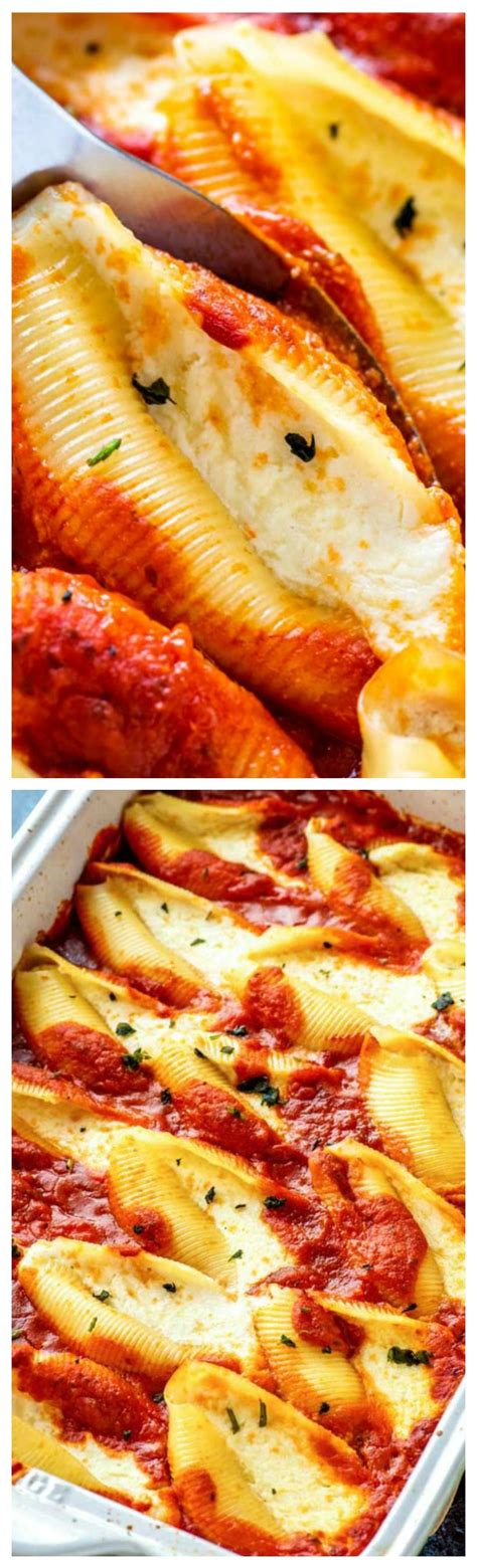 Ricotta Stuffed Shells Easy And Simple Filled With Savory Ricotta