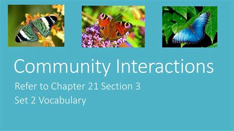 Community Interactions Ppt Download