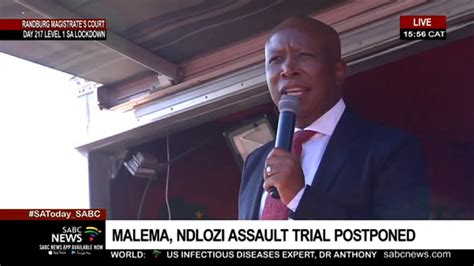 Julius Malema Addresses Eff Supporters On Day 2 Of Assault Case Youtube