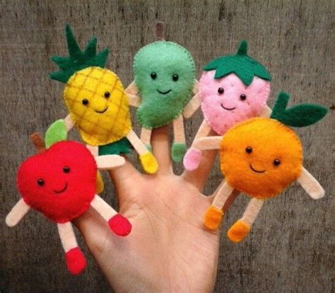 Fruits Finger Puppet Títeres De Dedo Títeres Para Los Dedos De