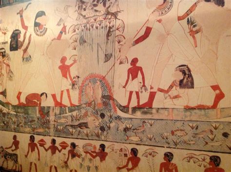 Egyptian Tomb Art Hunting Scenes Tomb Of Menna The Scribe Thebes