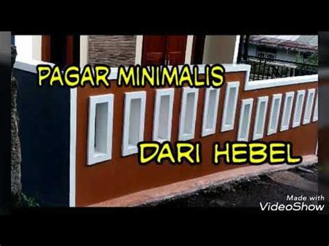 Contoh Desain Pagar Rumah Dari Hebel Unik - Desain Interior Exterior