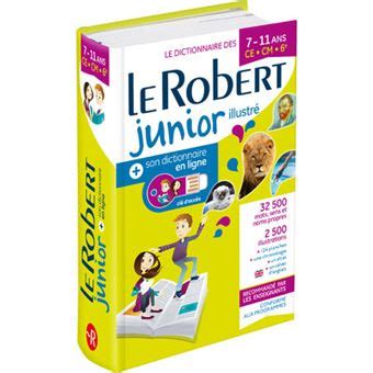 Le Robert Junior Illustr Et Son Dictionnaire En Ligne Cl Avec Cd Rom Edition Livre