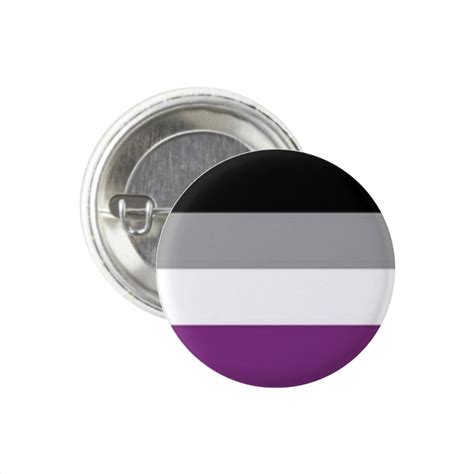 Asexual Ace Pride Flag Pin Round Circle Button 1 Pin Etsy