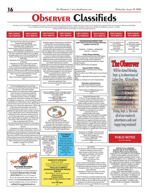 New Jersey Classifieds