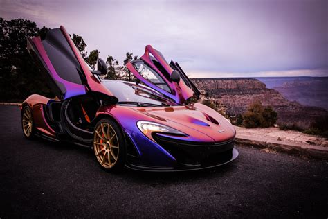 La Angels Pitcher Cj Wilson Takes His Purple Mclaren P1 To The