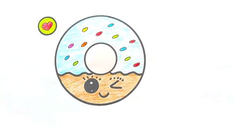How To Draw Cute Donut Easy And Step By Step Youtube
