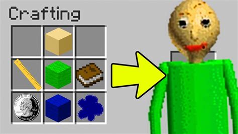 How To Craft The Baldis Basics Outfit In Minecraft Youtube
