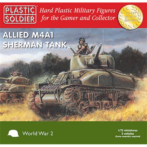 Plastic Soldier Company Allied M4a1 Sherman Tank 75mm