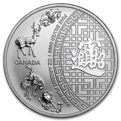 2014 Canada 5 Five Blessings 1 Oz Silver Coin In Capsule Note