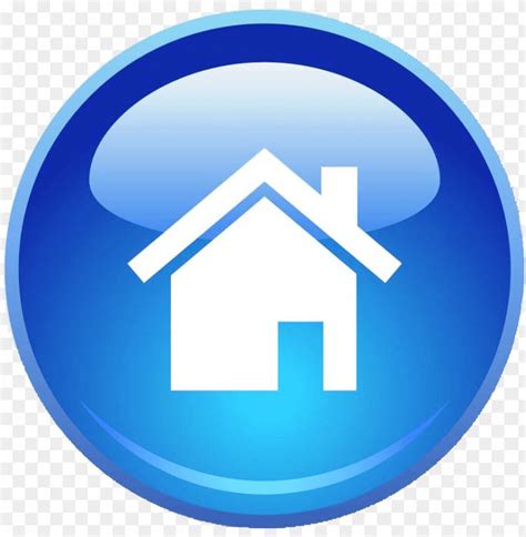 Blue Home Page Icon Png Icon Png Button Home Png Image With