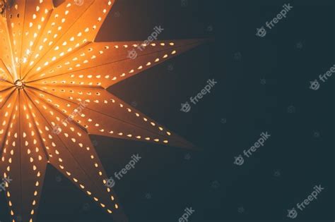 Premium Photo Lit Up Glowing Christmas Star Background