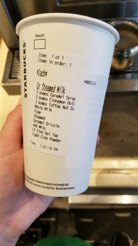 33 Starbucks Order Label Labels 2021