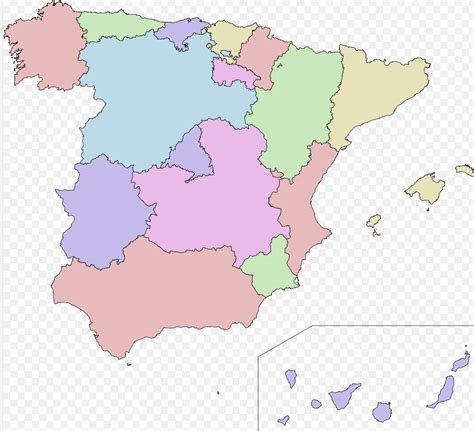 Mapa Político Españacomunidades Autónomas Didactalia Material