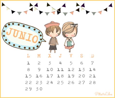 Calendario Imprimible Y Fondo Pantalla Junio 2015 Calendario