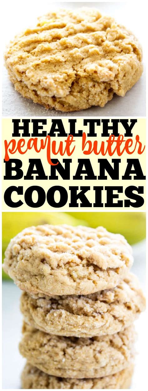 Healthy Peanut Butter Banana Cookies Recipe On Pinterest Dash Of Sanity