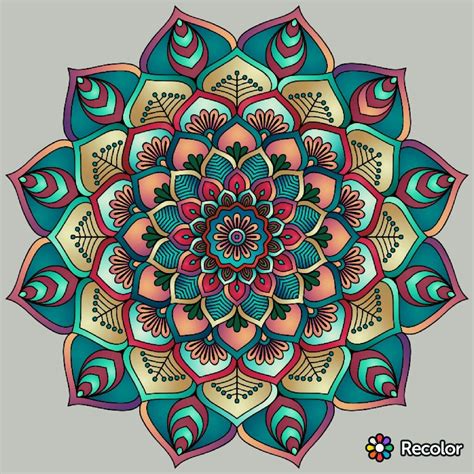 This Mandala With These Particular Color Choices Is Gorgeous Jaye
