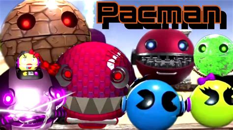 pacman vs cartoon cat vs two robots pacman pacman 2d pacman 3d youtube
