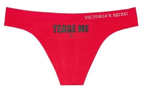 Victorias Secret 2018 Seamless Thong Panty ~ Tease Me ~ Red Sz Xl Ebay