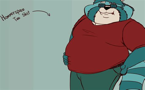 The Big Imageboard Tbib 1610 2021 2d Animation Ailurid Animated Anthro Belly Big Belly Blue