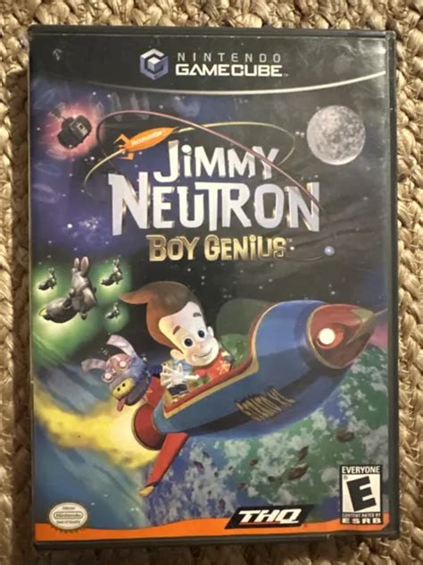 Jimmy Neutron Boy Genius Nintendo Gamecube 2002 Complete 2399