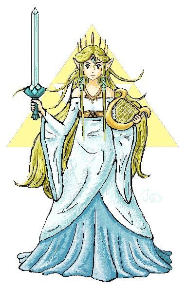 Paint Art Goddess Hylia By Thedreamtraveler Legend Of Zelda Legend