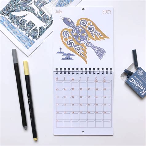 2023 Small Wall Calendar By Prism Of Starlings