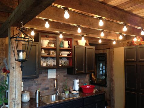 Kitchen Lights For A Mountain Cabin Track Lighting Kitchen Kitchen