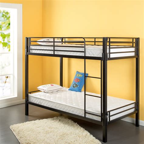 The standard bunk bed size is 39 x 75 inches, which is also the size of a twin or single bed. Zinus 6 inch Spring Twin Mattress 2 Pack | Why to choose Zinus