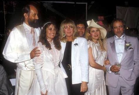 Mick Fleetwood Sara Recor Were Married Under A Marquee Outside Their