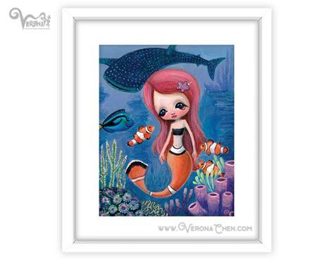 Clownfish Mermaid 150 Limited Edition Fine Art Print