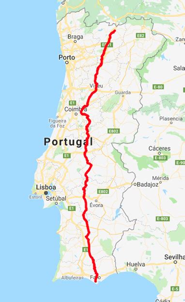 Mapa Da Estrada Nacional 2 Portugal Mapa Mundi