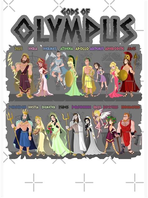 Gods Of Olympus Poster For Sale By Jonasemanuel Redbubble