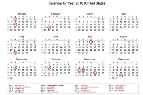 Calendar Of Year 2018 With Public Holidays And Bank