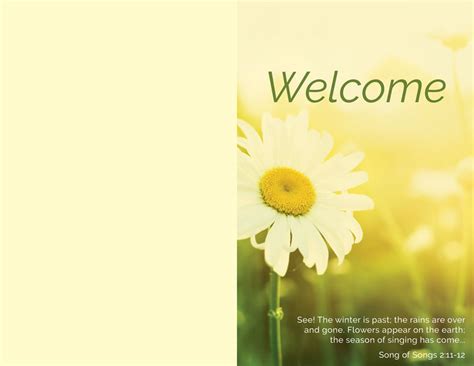 Welcome Season Summer Bulletin Church Bulletins Outreach Marketing