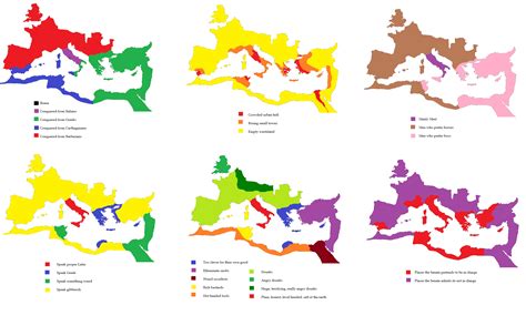 Six Ways To Divide The Roman Empire Based On Roman Stereotypes Reddit User Countzapolai