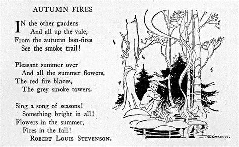 Autumn Fires Illus By Vh Kirkbride The Childs Treasury Flickr