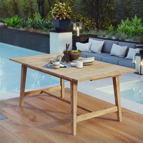 Modterior Outdoor Dining Tables Dorset Outdoor Patio Teak