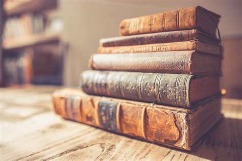 Wallpaper ID: 272767 / a stack of old leather bound books, leather ...