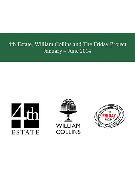4th Estate William Collins And The Friday Project Catalogue Jan To