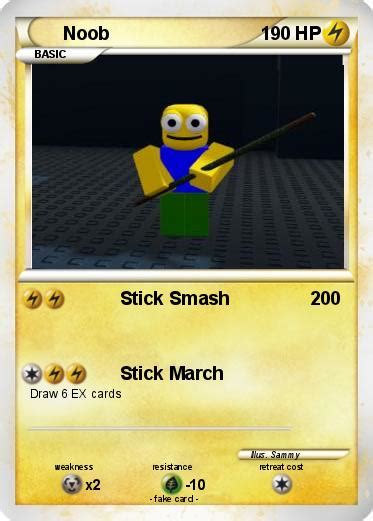 Pokémon Noob 1294 1294 Stick Smash My Pokemon Card