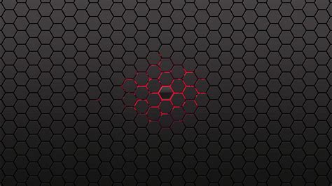 2k Free Download Black Hexagon Red Hex Hd Wallpaper Pxfuel