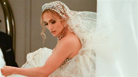 Jennifer Lopez Wears A Zuhair Murad Wedding Gown While Filming In New