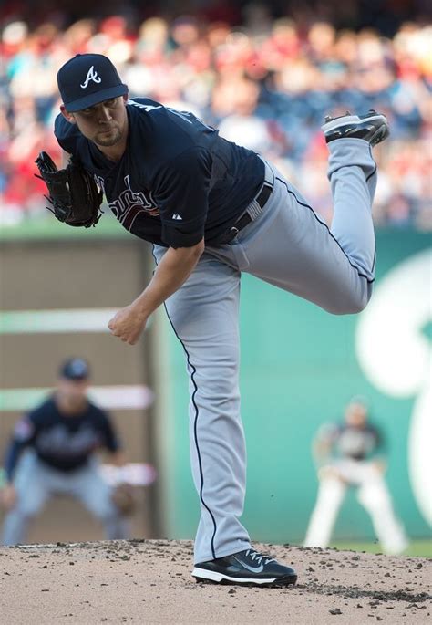 Atlanta Braves Starting Pitcher Mike Minor 36 Delivers A Pitch