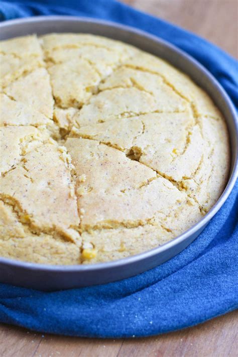 We prefer using fine cornmeal over medium grind this is an excellent recipe for making sweet, moist cornbread. Vegan Creamed Corn Cornbread | The Conscientious Eater