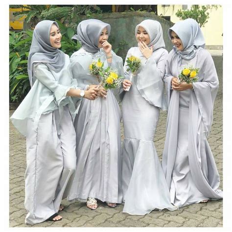 model gaun bridesmaid hijab 2019 style hijab terbaru